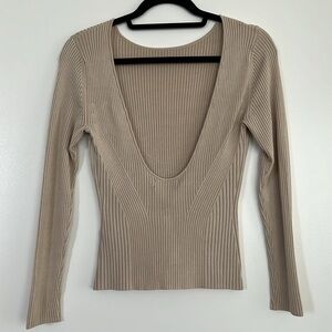 Banana Republic scoop back sweater